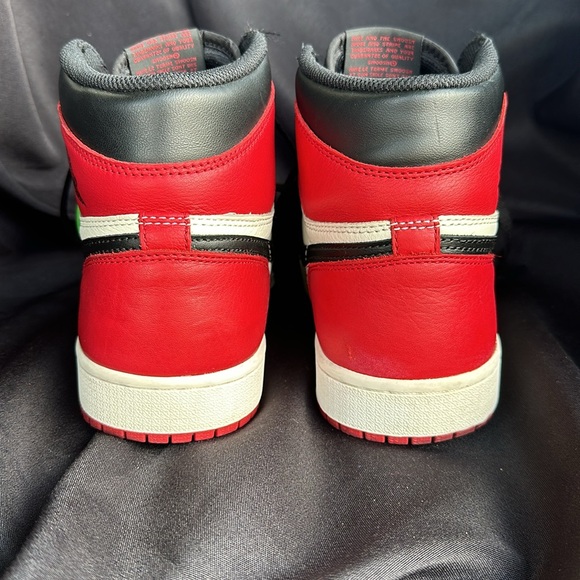 Rare Authentic Nike Air Jordan 1 Retro High Bred Toe - Picture 5 of 12